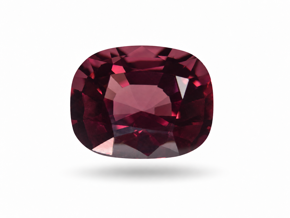 1.56 Ct Natural Red Spinel • Tanzania • Cushion Cut