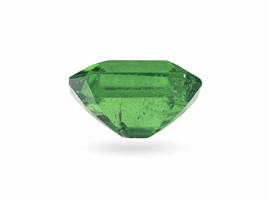1.50 Ct Natural Tsavorite Garnet from Tanzania — Vivid Green Octagonal Step Cut