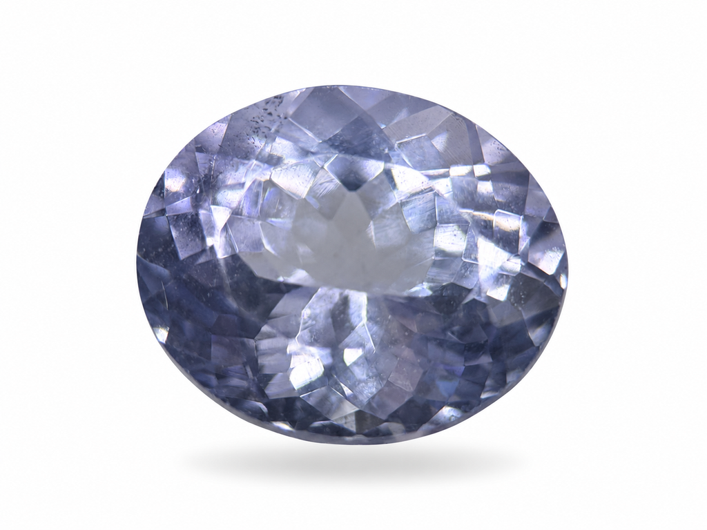 2.63 Ct Natural Tanzanite from Tanzania — Lavender-Blue Oval