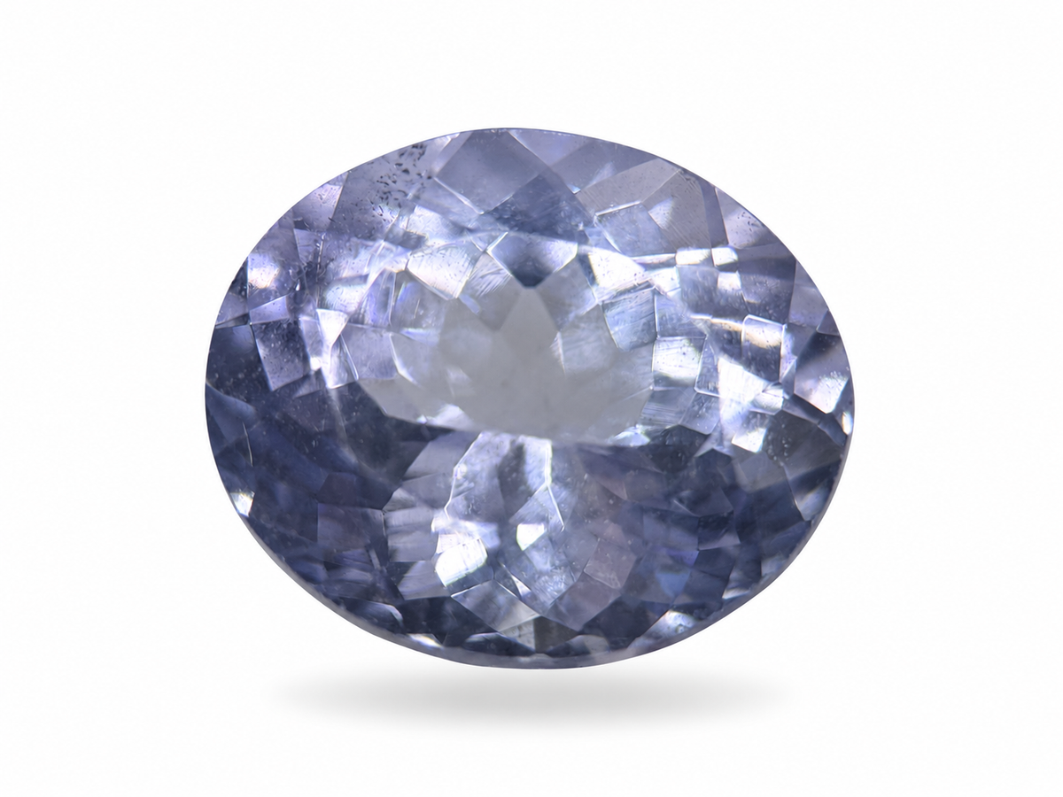 2.63 Ct Natural Tanzanite from Tanzania — Lavender-Blue Oval