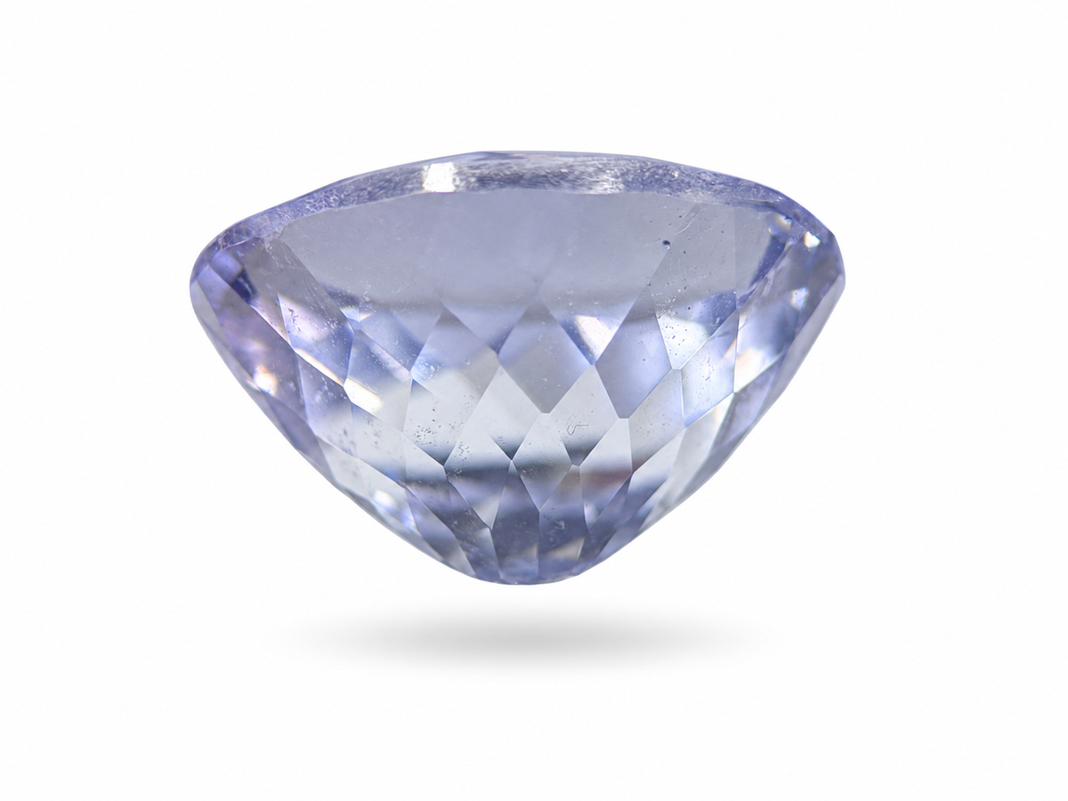 2.63 Ct Natural Tanzanite from Tanzania — Lavender-Blue Oval