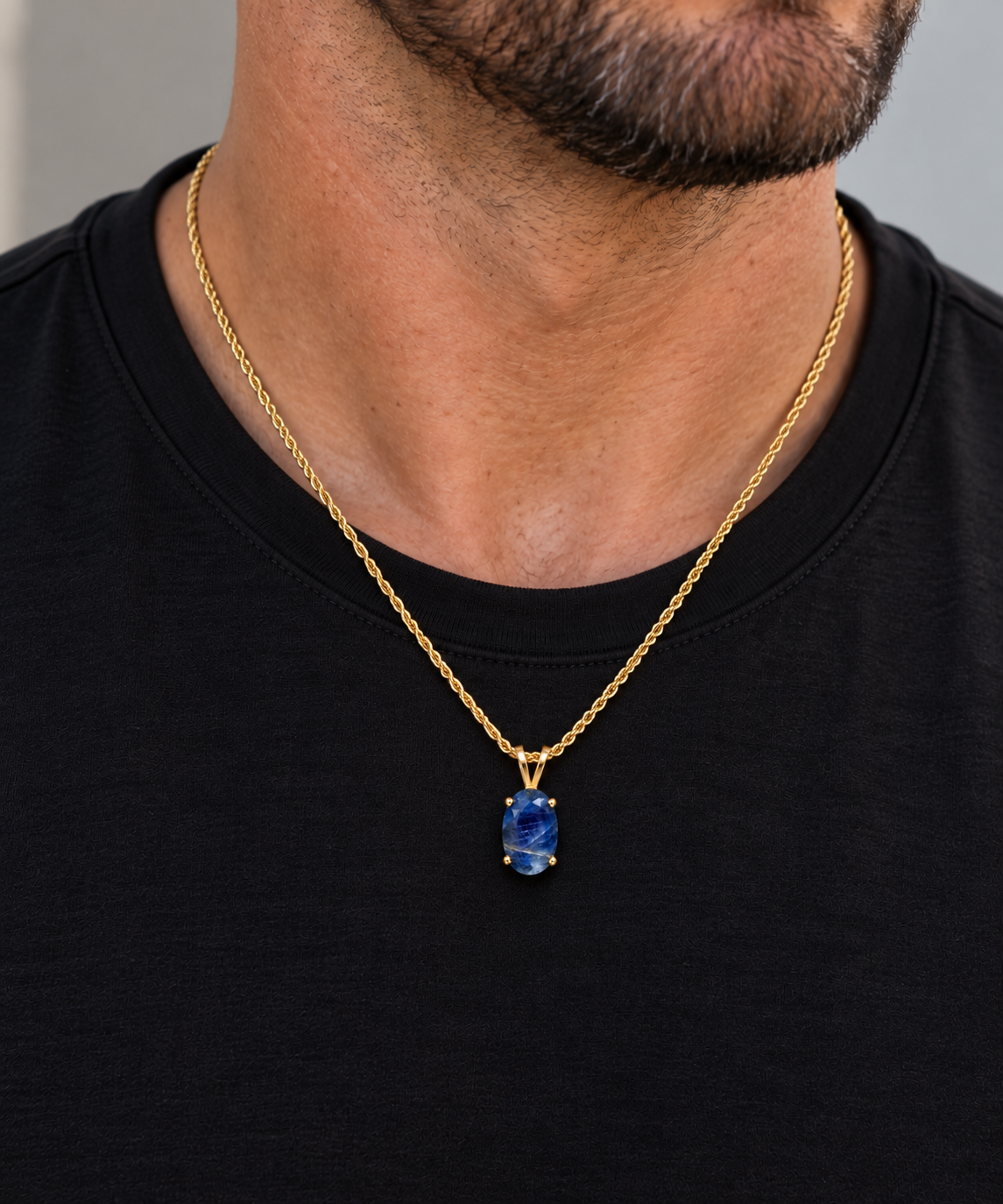 10.00 Ct Natural Royal Blue Sapphire • Afghanistan • Solid 10K Yellow Gold