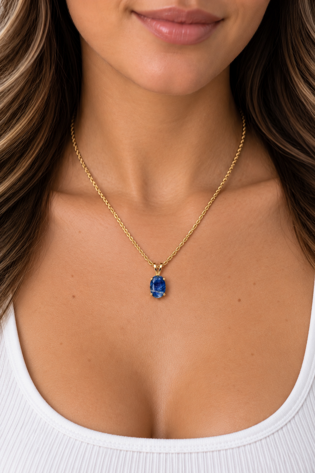 10.00 Ct Natural Royal Blue Sapphire • Afghanistan • Solid 10K Yellow Gold