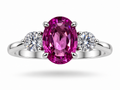 1.57 Ct Natural Pink Sapphire • Madagascar • 14K White Gold • GIA Certified