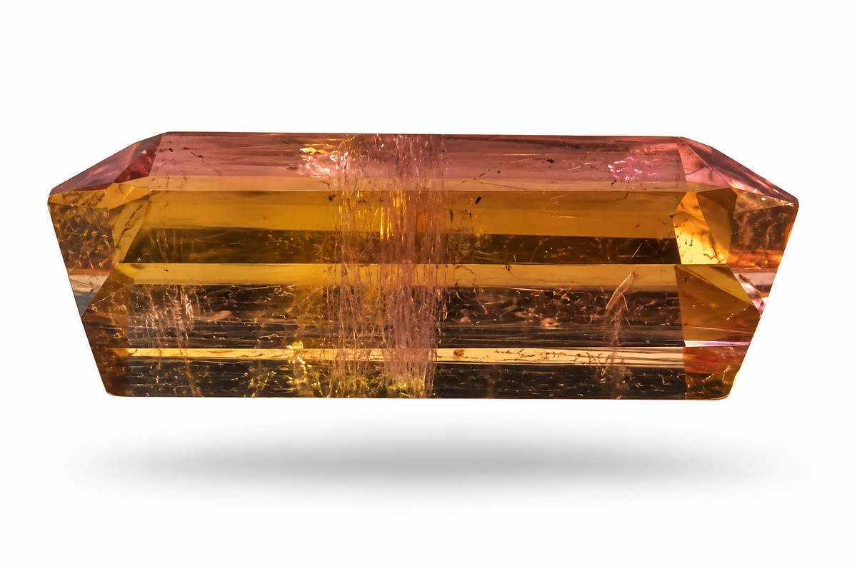 1.85 ct Natural Pink & Yellow Bi-Color Tourmaline — Afghanistan