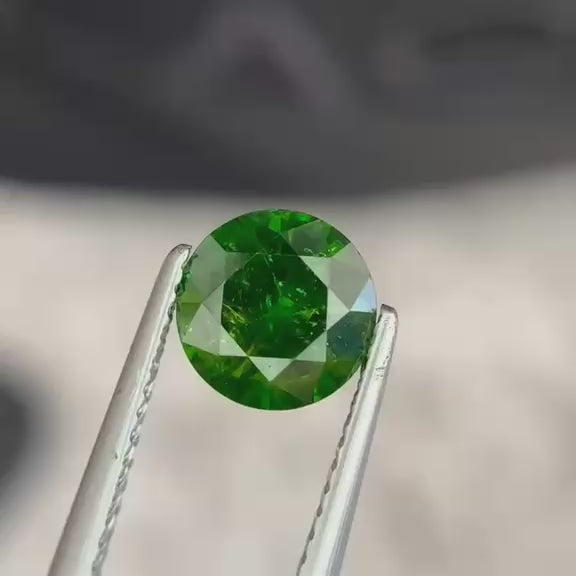 1.93ct Vivid Green Iranian Demantoid - GIA Certified, Horsetail Inclusion, 2ct